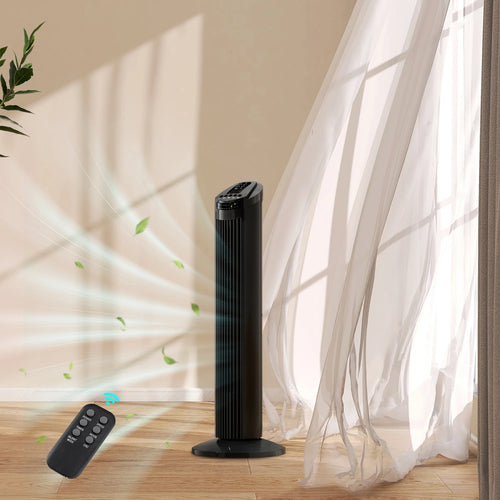 Ventilador De Torre Piso 30 Pulgadas Con Control Remoto Para Cuarto Dormitorio‏