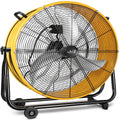 Industrial Alta Velocidad 24" Fabrica Portatil Del Sotano Fan Tambor Metal Piso